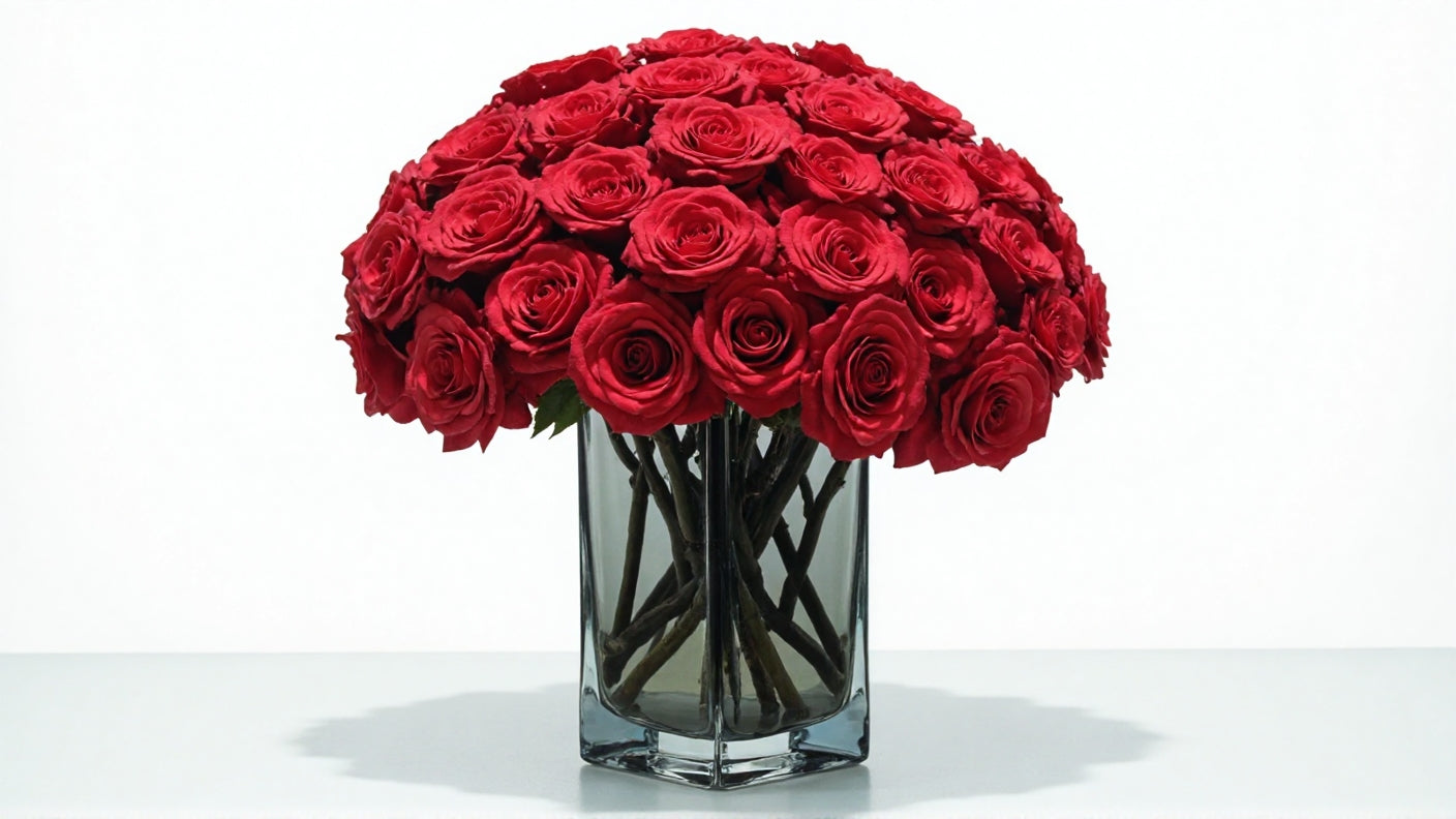 Red Roses/vase